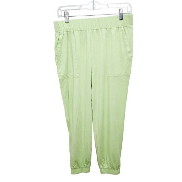 Fabletics Green Restore Knit Tapered  Elastic Waist Front Pockets Pants Medium - Picture 1 of 11